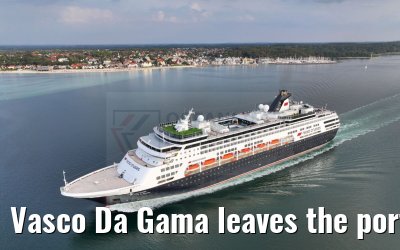 Vasco Da Gama leaves the port of Kiel 12.09.2023