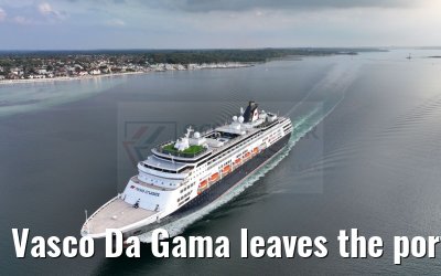 Vasco Da Gama leaves the port of Kiel 12.09.2023