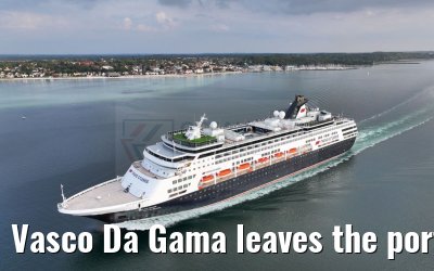 Vasco Da Gama leaves the port of Kiel 12.09.2023