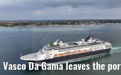 Vasco Da Gama leaves the port of Kiel 12.09.2023