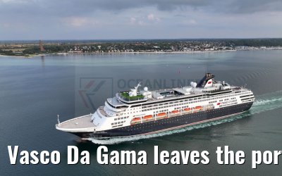 Vasco Da Gama leaves the port of Kiel 12.09.2023