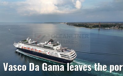 Vasco Da Gama leaves the port of Kiel 12.09.2023
