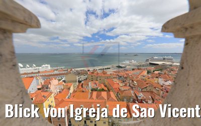 Blick von Igreja de Sao Vicente de Fora Lissabon 16.05.2019