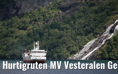 Hurtigruten MV Vesteralen Geirangerfjord 16. June 2014