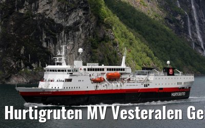 Hurtigruten MV Vesteralen Geirangerfjord 16. June 2014