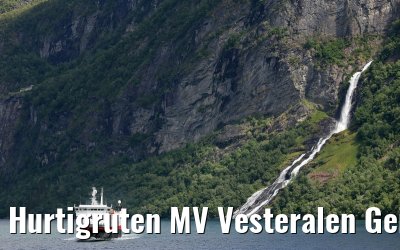 Hurtigruten MV Vesteralen Geirangerfjord 16. June 2014