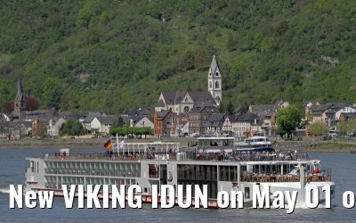 New VIKING IDUN on May 01 on the river Rhine