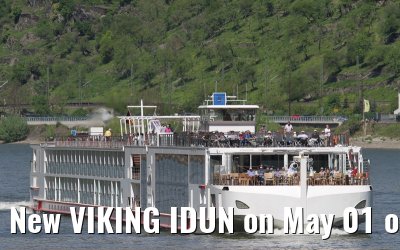 New VIKING IDUN on May 01 on the river Rhine