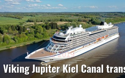Viking Jupiter Kiel Canal transit 07.05.2019