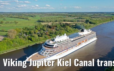 Viking Jupiter Kiel Canal transit 07.05.2019