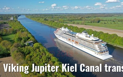 Viking Jupiter Kiel Canal transit 07.05.2019