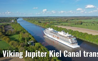 Viking Jupiter Kiel Canal transit 07.05.2019