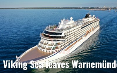 Viking Sea leaves Warnemünde Cruiseport 29.05.2019