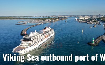 Viking Sea outbound port of Warnemünde 29.05.2019
