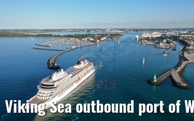 Viking Sea outbound port of Warnemünde 29.05.2019