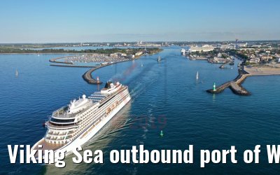 Viking Sea outbound port of Warnemünde 29.05.2019