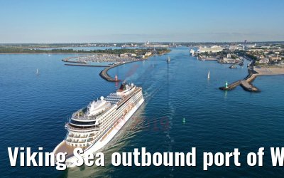 Viking Sea outbound port of Warnemünde 29.05.2019