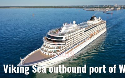 Viking Sea outbound port of Warnemünde 29.05.2019