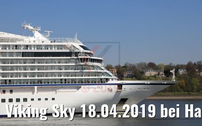 Viking Sky 18.04.2019 bei Hamburg