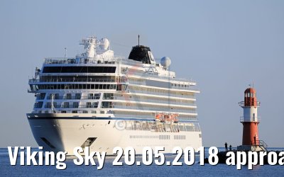 Viking Sky 20.05.2018 approaching Warnemuende