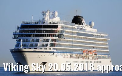 Viking Sky 20.05.2018 approaching Warnemuende