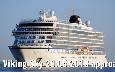Viking Sky 20.05.2018 approaching Warnemuende