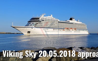 Viking Sky 20.05.2018 approaching Warnemuende
