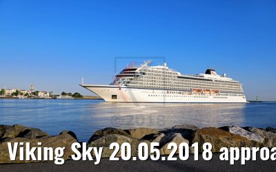 Viking Sky 20.05.2018 approaching Warnemuende