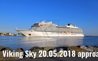 Viking Sky 20.05.2018 approaching Warnemuende