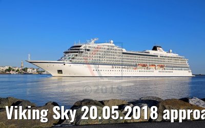 Viking Sky 20.05.2018 approaching Warnemuende