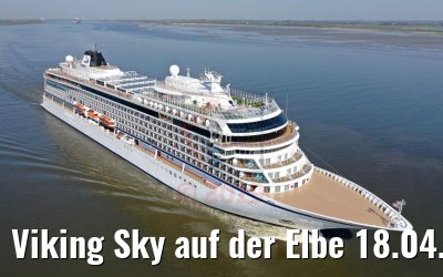 Viking Sky auf der Elbe 18.04.2019