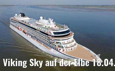 Viking Sky auf der Elbe 18.04.2019