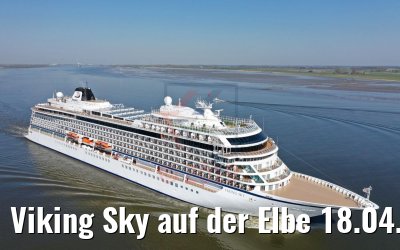 Viking Sky auf der Elbe 18.04.2019