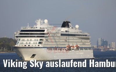 Viking Sky auslaufend Hamburg 19.04.2019