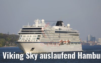 Viking Sky auslaufend Hamburg 19.04.2019