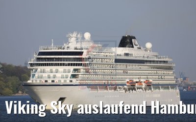 Viking Sky auslaufend Hamburg 19.04.2019