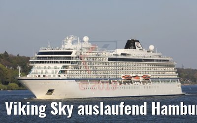 Viking Sky auslaufend Hamburg 19.04.2019