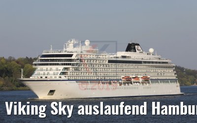 Viking Sky auslaufend Hamburg 19.04.2019