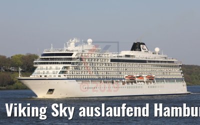 Viking Sky auslaufend Hamburg 19.04.2019
