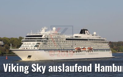 Viking Sky auslaufend Hamburg 19.04.2019