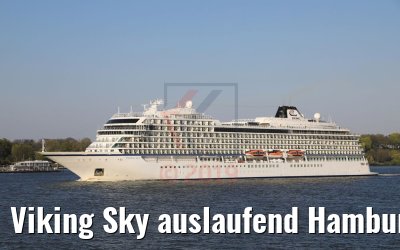 Viking Sky auslaufend Hamburg 19.04.2019