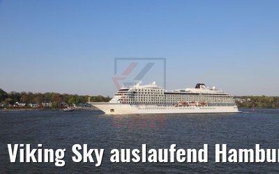 Viking Sky auslaufend Hamburg 19.04.2019
