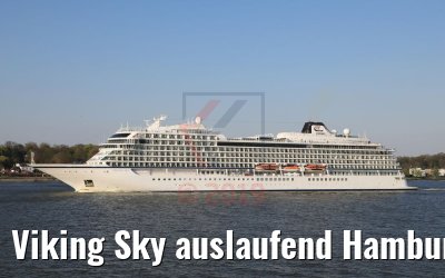 Viking Sky auslaufend Hamburg 19.04.2019