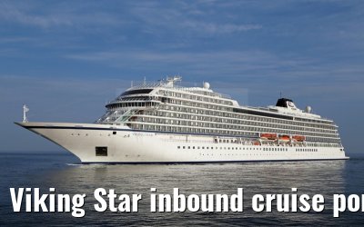 Viking Star inbound cruise port Warnemuende 05. July 2015