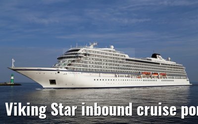 Viking Star inbound cruise port Warnemuende 05. July 2015