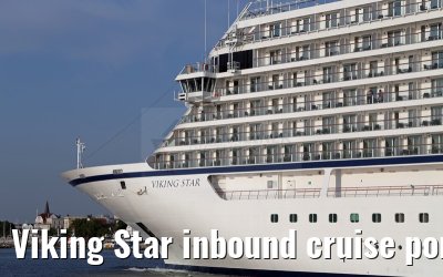 Viking Star inbound cruise port Warnemuende 05. July 2015
