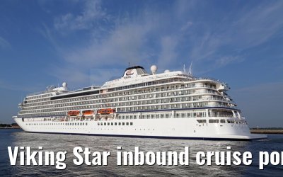 Viking Star inbound cruise port Warnemuende 05. July 2015