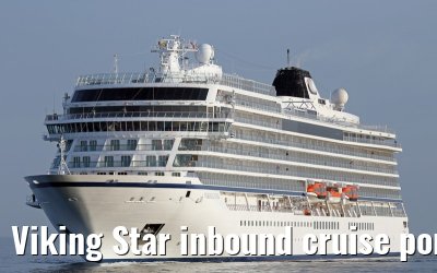 Viking Star inbound cruise port Warnemuende 05. July 2015