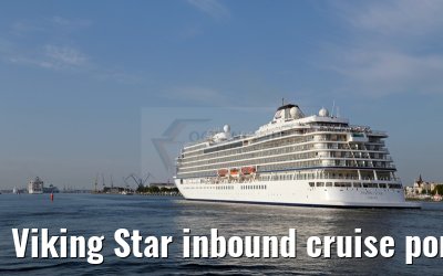 Viking Star inbound cruise port Warnemuende 05. July 2015