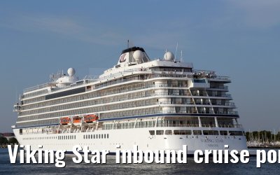 Viking Star inbound cruise port Warnemuende 05. July 2015